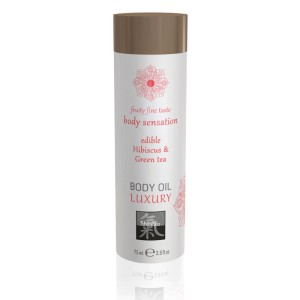 SHIATSU Edible Body Oil - Luxury - Hibiscus & Green Tea 75ml