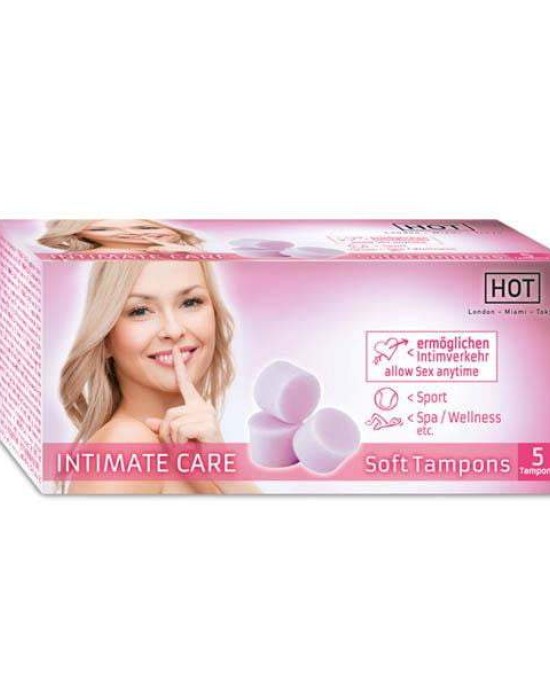 HOT INTIMATE Care Soft Tampons - 5 Pack