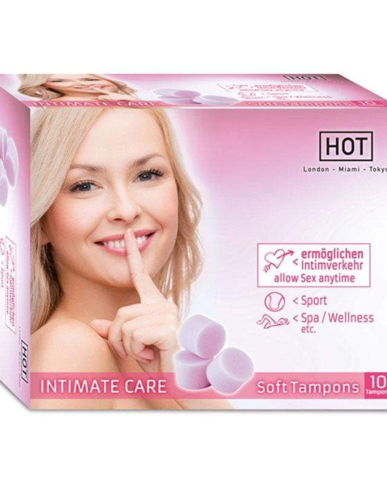 HOT INTIMATE Care Soft Tampons - 10 Pack