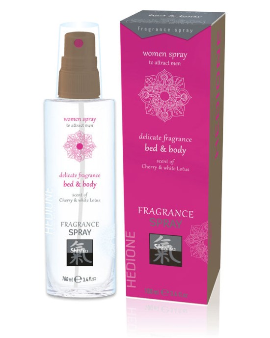 SHIATSU Bed & Body Spray - Cherry & White Lotus Scented 100ml