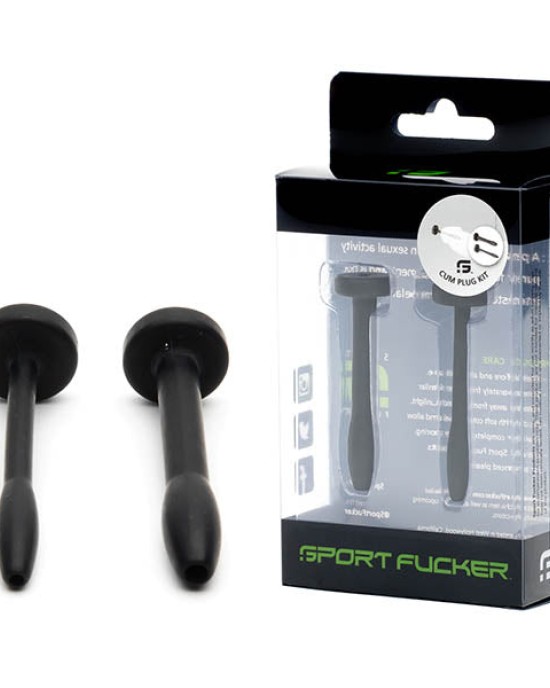 Sport Fucker Black Silicone Urethral Sound Kit