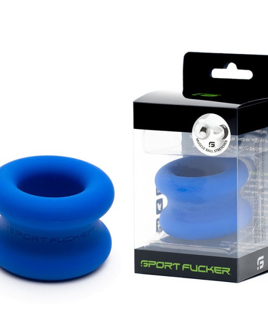 Sport Fucker Muscle Ball Blue Stretcher Ring