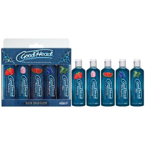 GoodHead Slick Head Glide Flavoured Lubes - Set of 5 x 30ml