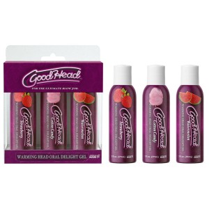 GoodHead Warming Head Oral Delight Flavoured Sex Gel - 3 Pack