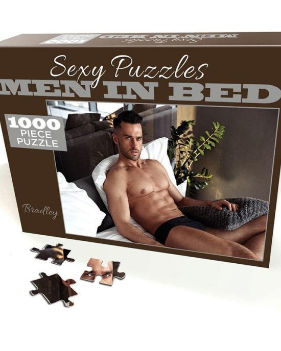 Sexy Puzzles - Men In Bed - Bradley - 100 piece Jigsaw Puzzle