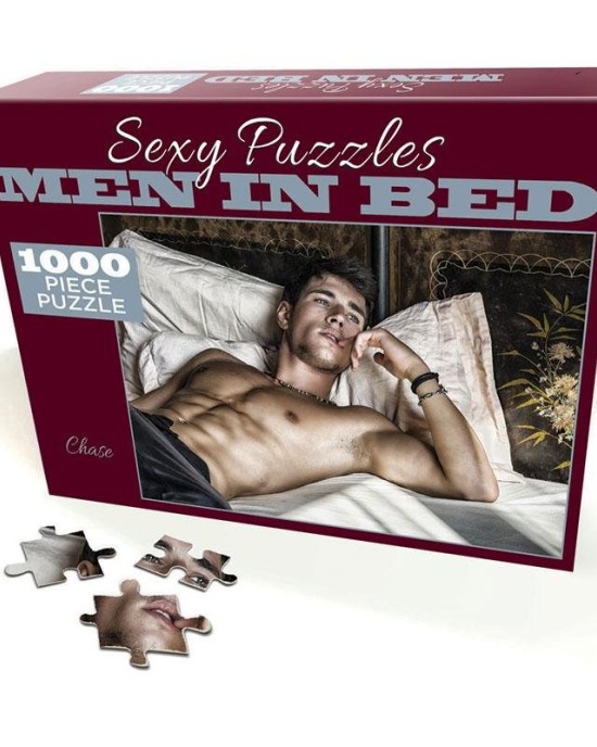 Sexy Puzzles - Men In Bed - Chase - 100 piece Jigsaw Puzzle