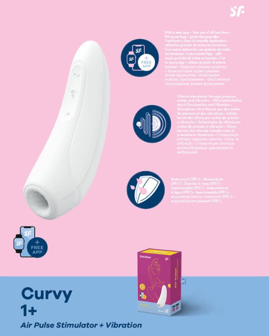 Satisfyer Curvy 1+ App Control - White