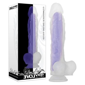 Evolved Luminous Purple Dildo Stud