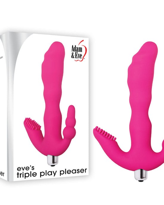 Adam & Eve Eve's Triple Play Pink Pleaser