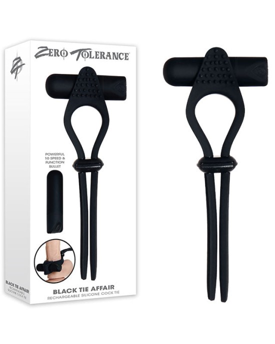 Zero Tolerance Vibrating  Black Tie Affair Lasoo