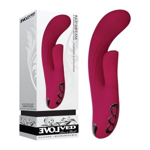 Evolved Red Dream Rabbit Vibrator - Burgundy