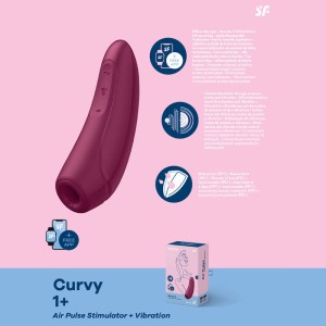 Satisfyer Curvy 1+ App Control - Rose Red