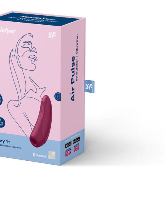 Satisfyer Curvy 1+ App Control - Rose Red