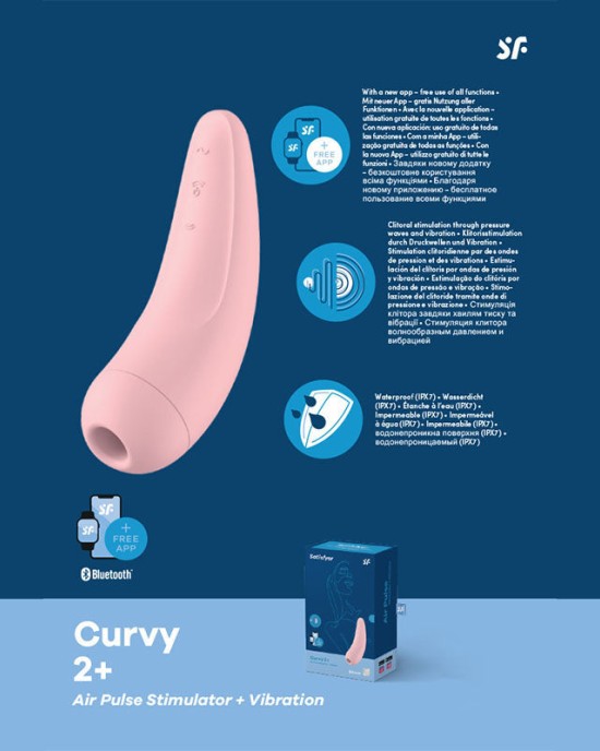 Satisfyer Curvy 2+ App Control - Pink