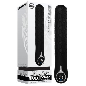 Evolved Quilted Love Black Vibrator