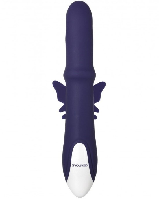 Evolved Put A Ring On it Rabbit Vibrator - Navy Blue