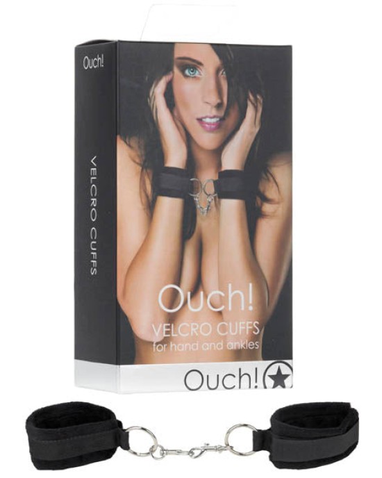 Ouch Velcro Cuffs - Black