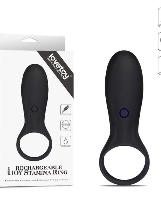 IJOY Rechargeable Stamina Cock Ring - Black