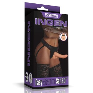 Ingen Easy Strap-On Set - Flesh 8.5 Inch Strap-On