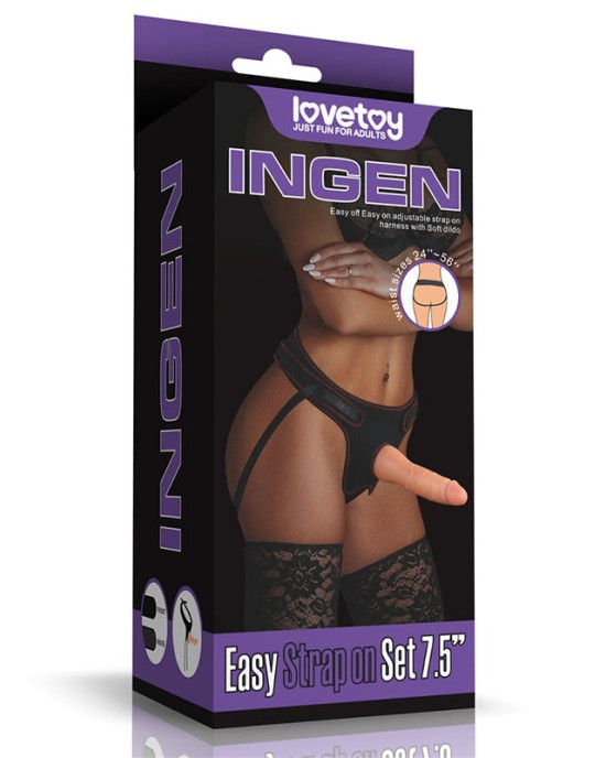 Ingen Easy Strap-On Set - Flesh 7.5 Inch