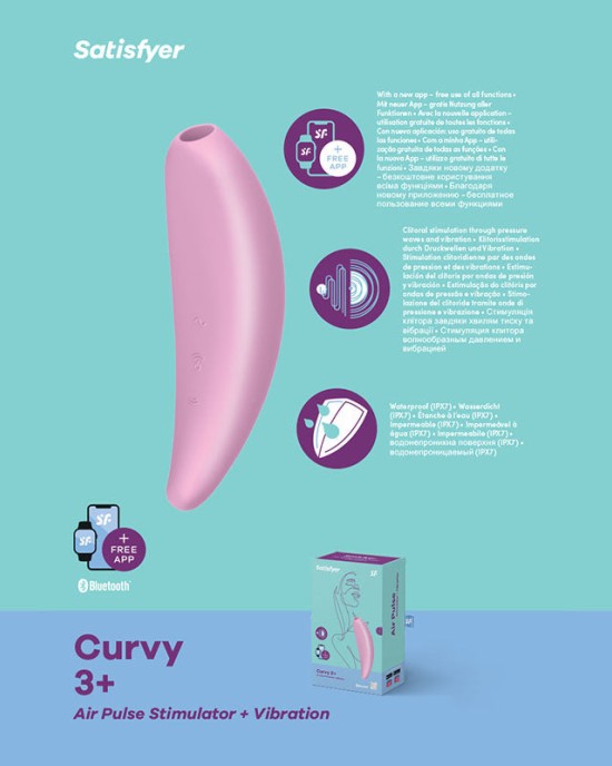 Satisfyer Curvy 3+ App Control - Pink