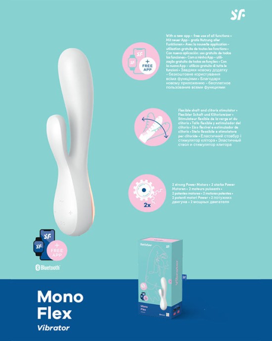 Satisfyer Mono Flex App-Controlled Rabbit Vibrator - White