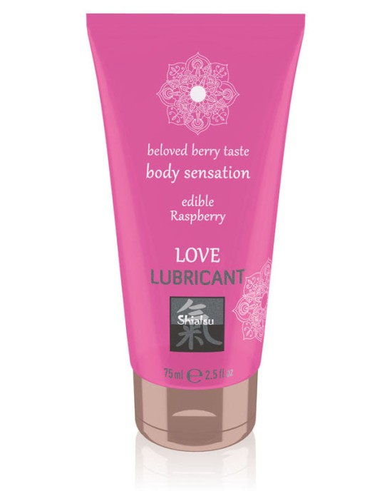 SHIATSU Love Lubricant - Raspberry Flavoured - 75 ml