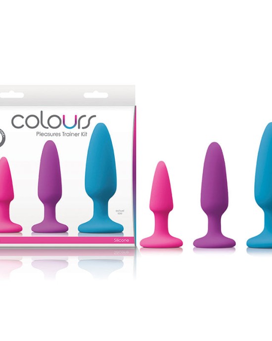 Colours Pleasures Trainer Butt Plugs Kit - Set of 3 Sizes