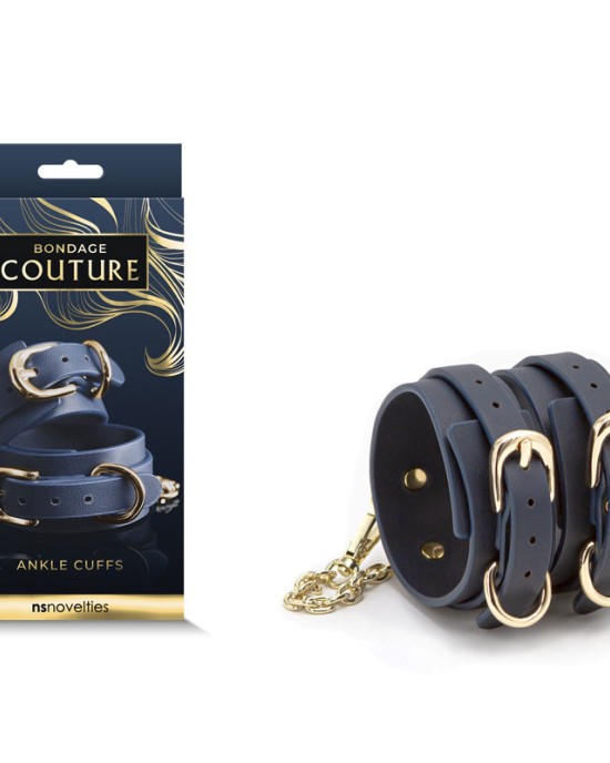 Bondage Couture Blue Ankle Cuffs