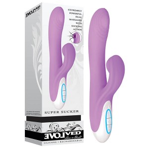 Evolved Super Clit Sucker G-Spot Vibrator - Purple