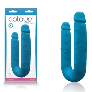 Colours DP Pleasure - Blue U Shaped Double Dong