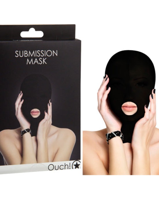 Ouch! Submission Hood Mask- Black