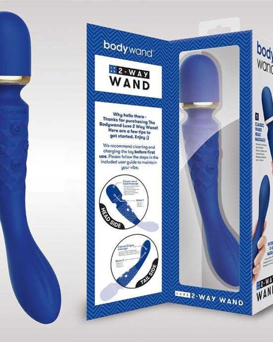 Bodywand Luxe 2-Way Blue Massage Wand