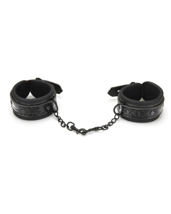 WhipSmart Diamond Hand Cuffs - Black Restraints