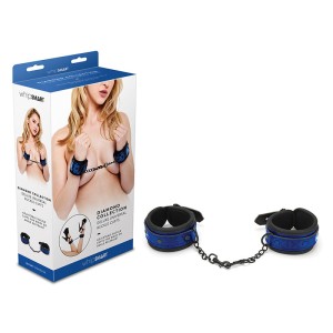 WhipSmart Diamond Hand Cuffs - Blue Restraints