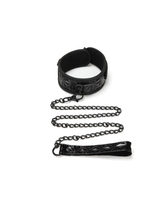 WhipSmart Diamond Collar & Leash - Black