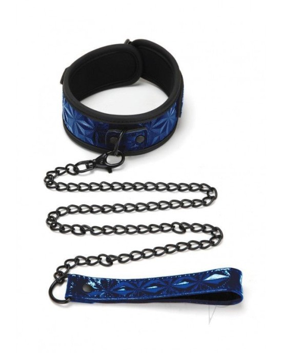 WhipSmart Diamond Collar & Leash - Blue