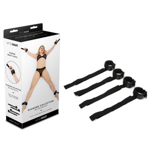 WhipSmart Diamond Bed Ties - Black Restraints