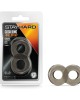 Stay Hard Black Cock Ring and Ball Strap