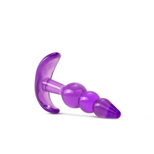 B Yours Triple Bead Purple Anal Butt Plug