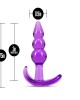 B Yours Triple Bead Purple Anal Butt Plug