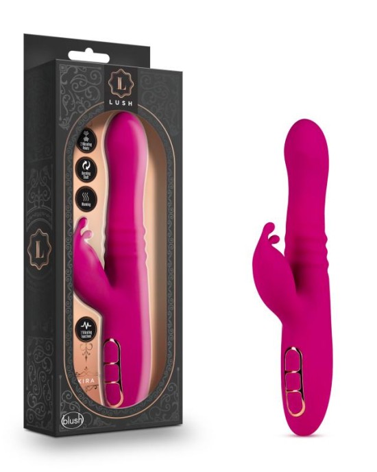 Lush Kira Thrusting Rabbit Vibrator - Pink