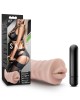 M for Men - Skye - Flesh Vibrating Mouth Stroker