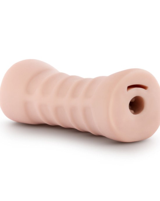 M for Men - Skye - Flesh Vibrating Mouth Stroker