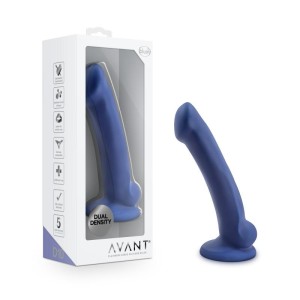 Avant D10 - Ergo Mini - Blue 6.5 Inch Dual Density Dildo