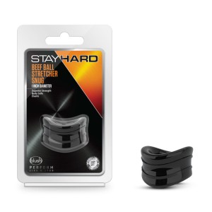 Stay Hard Beef Black Ball Stretcher Snug Ring