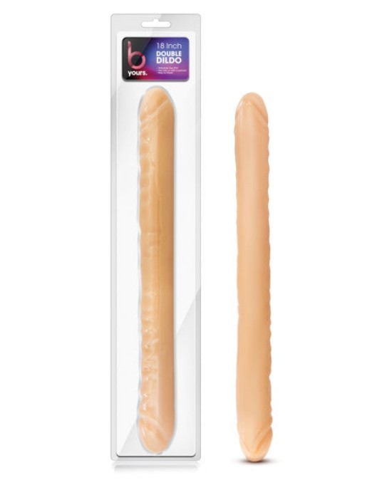 B Yours - 18 Inch Flesh Double Dildo