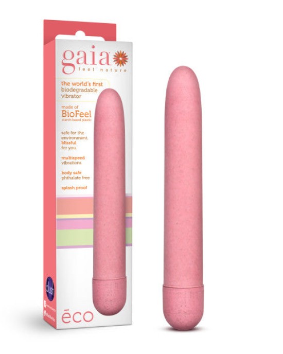 Gaia - Eco - Coral Pink 7 Inch Vibrator