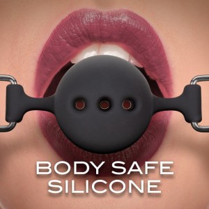 Noir Breathable Silicone Ball Gag