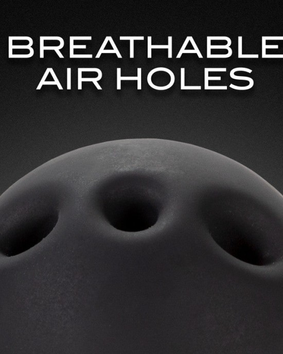 Noir Breathable Silicone Ball Gag